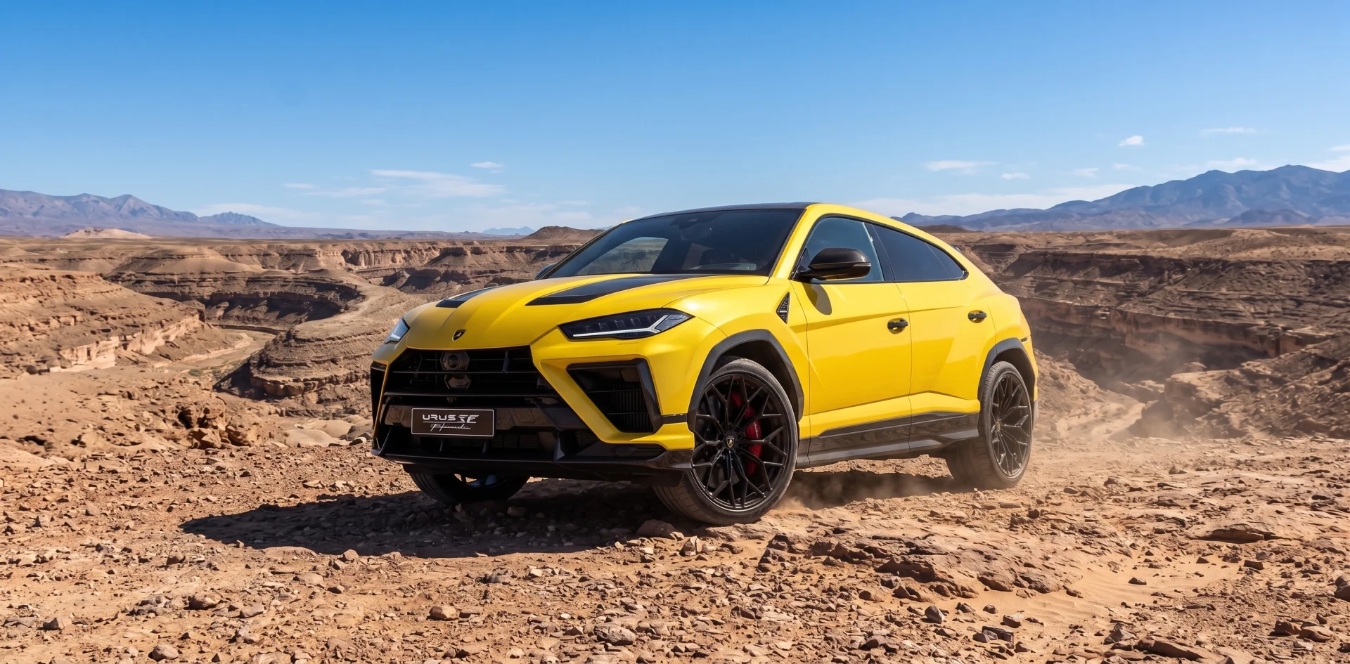 Domine qualquer terreno com a agressividade e o estilo inigualável da Lamborghini Urus SE